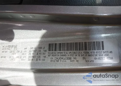 2020 Jeep Wrangler Unlimited Sport S 4X4 z USA, uszkodzony, nr VIN 1C4HJXDN4LW136986